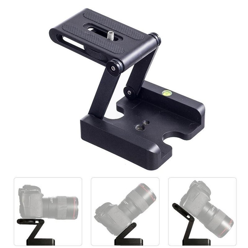 Walway Folding Z Flex Tilt Tripod Head Quick Release Plate Stand Holder for Canon Nikon Sony Camera DSLR Camcorder Tripod - Image 1